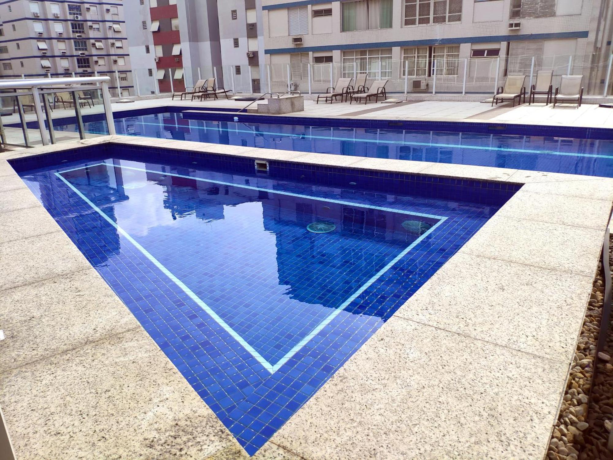 Book Santos - Condominio Unlimited - Apartamento Com Vista Mar E Apartamento Com Vista Piscina Exterior photo