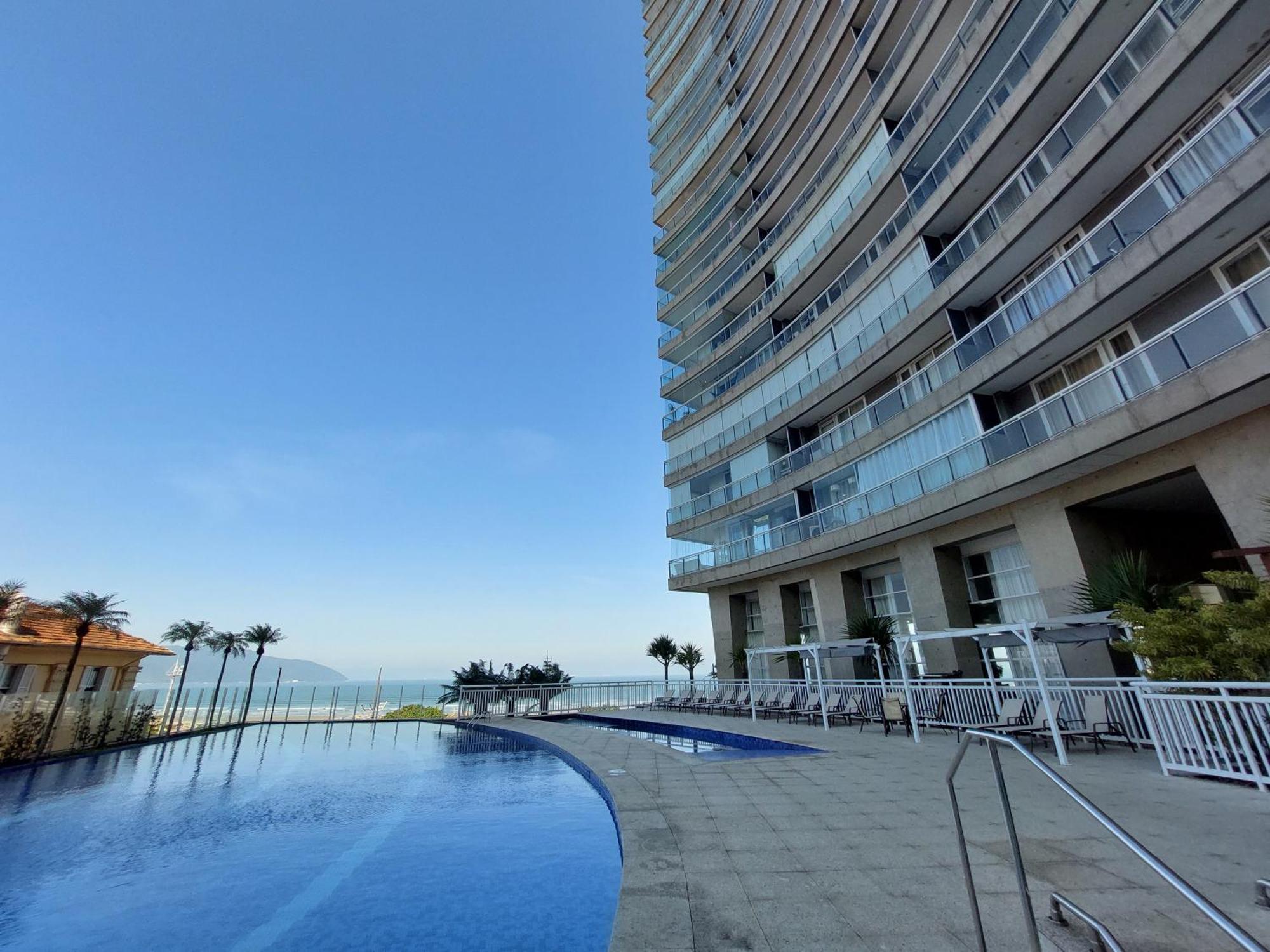 Book Santos - Condominio Unlimited - Apartamento Com Vista Mar E Apartamento Com Vista Piscina Exterior photo